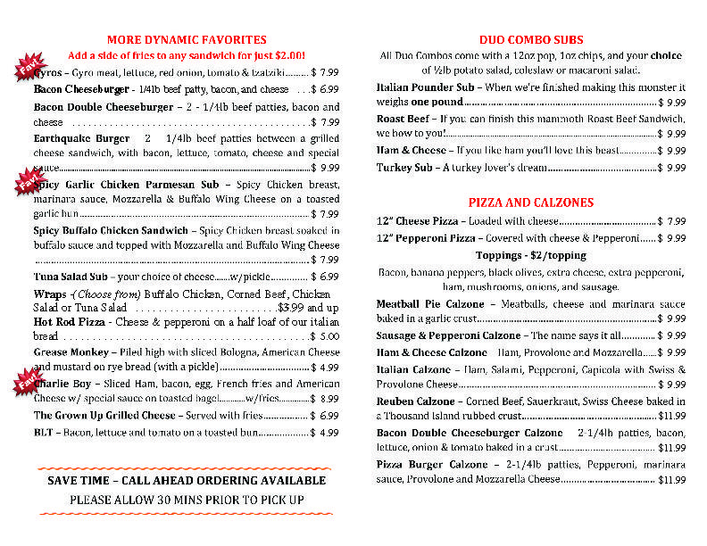 Dynamic Duo Beverage & Deli Pizza Shop